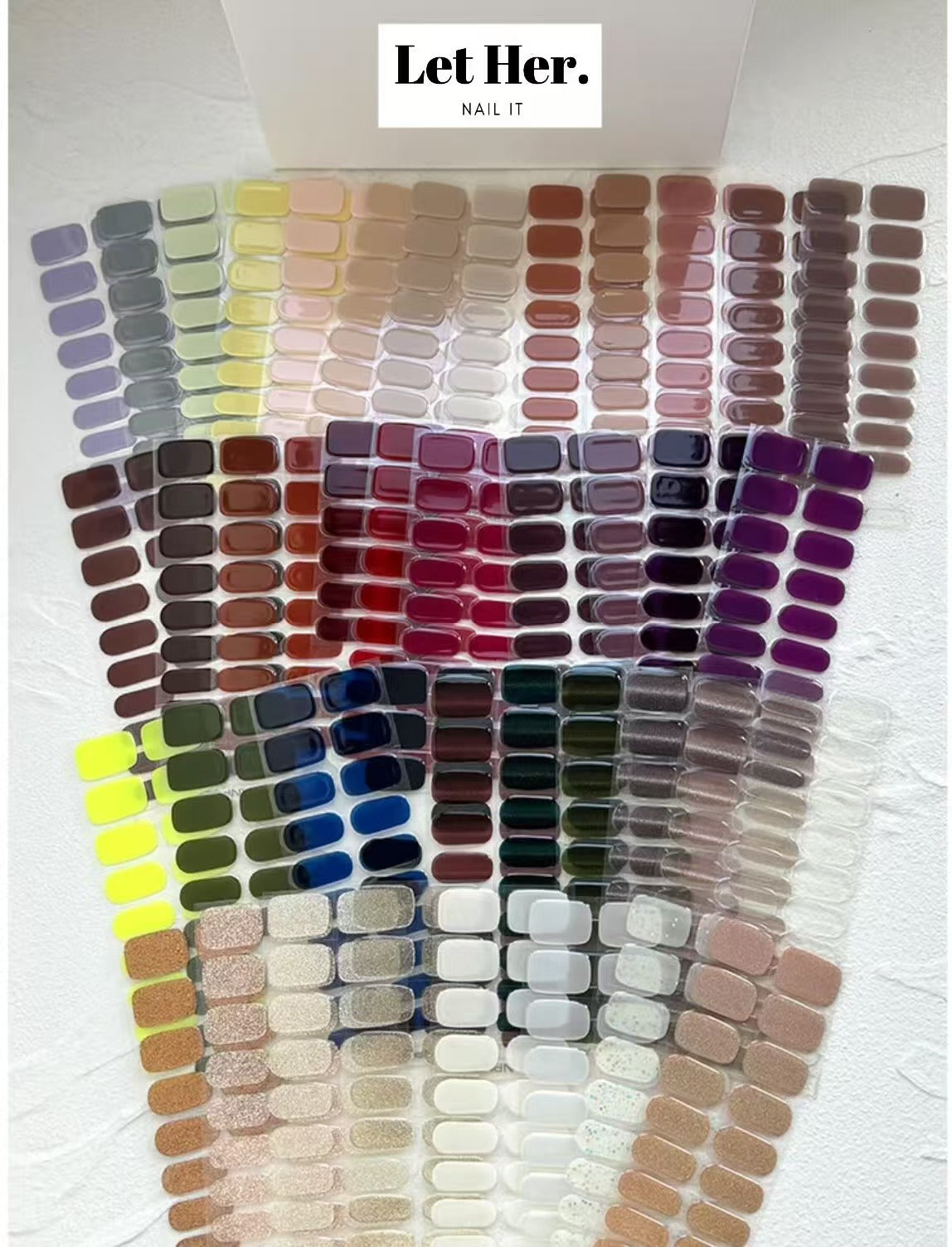 Let Her. Nail It. UV Gel Strips [Color #Iced Coffee]