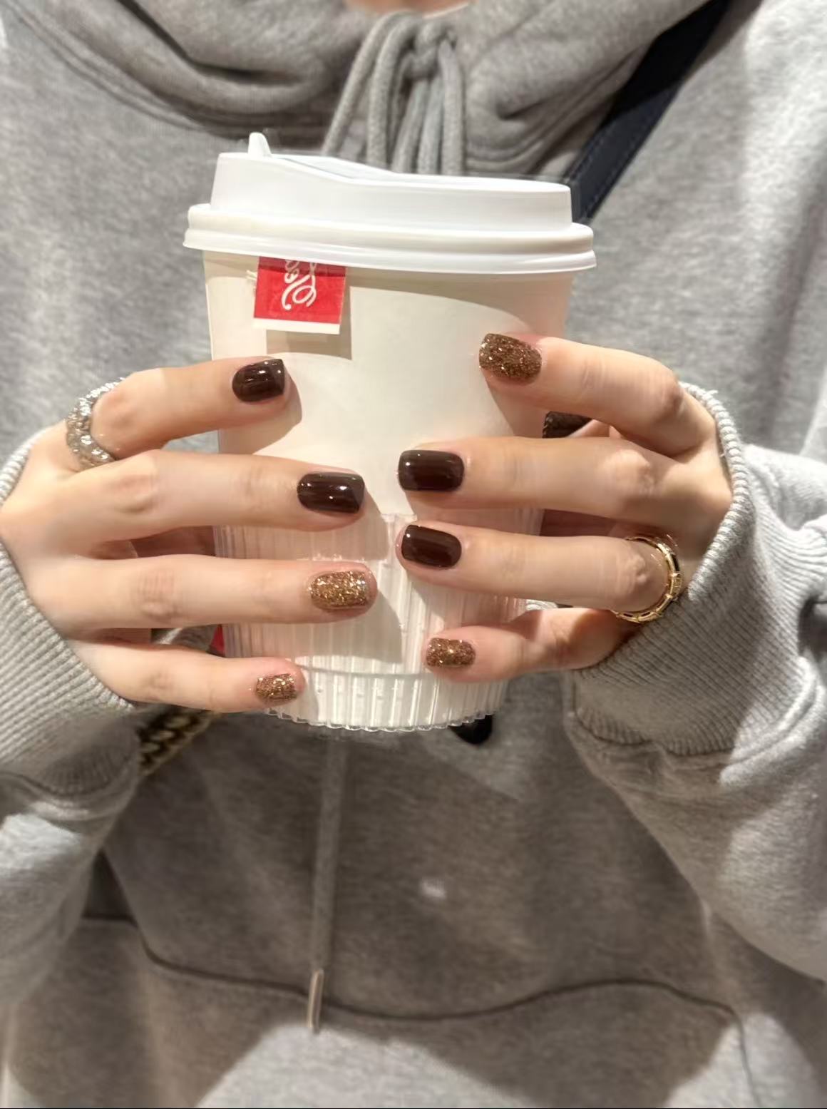 Let Her. Nail It. UV Gel Strips [Color #Iced Coffee]
