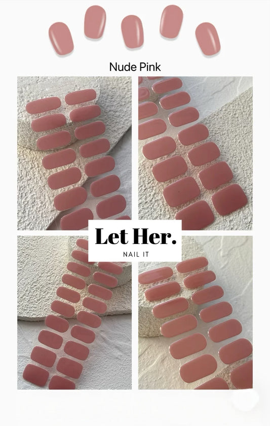 Let Her. Nail It. UV Gel Strips [Color #Nude Pink]