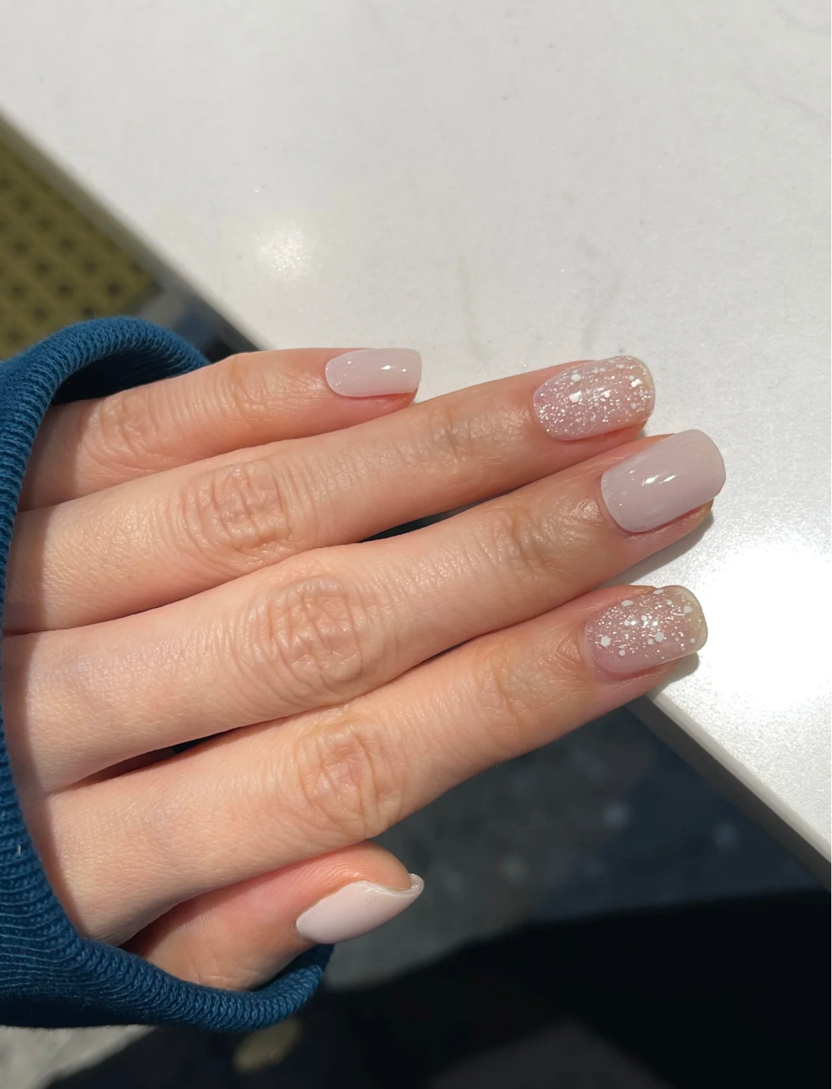 Let Her. Nail It. UV Gel Strips [Color #Nude White]