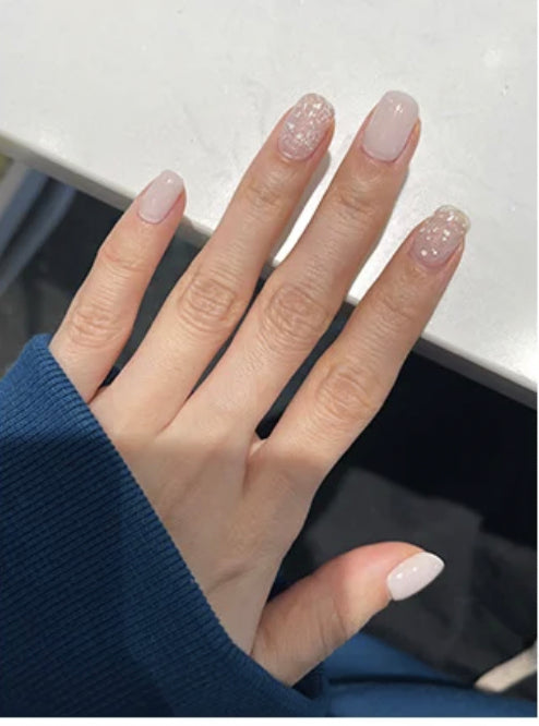 Let Her. Nail It. UV Gel Strips [Color #Nude White]