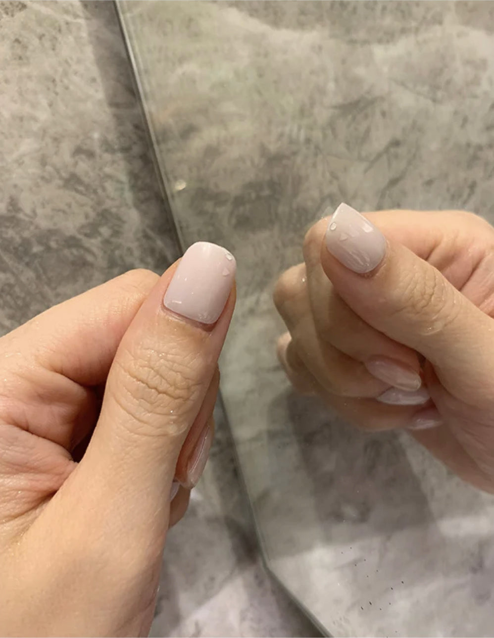 Let Her. Nail It. UV Gel Strips [Color #Nude White]