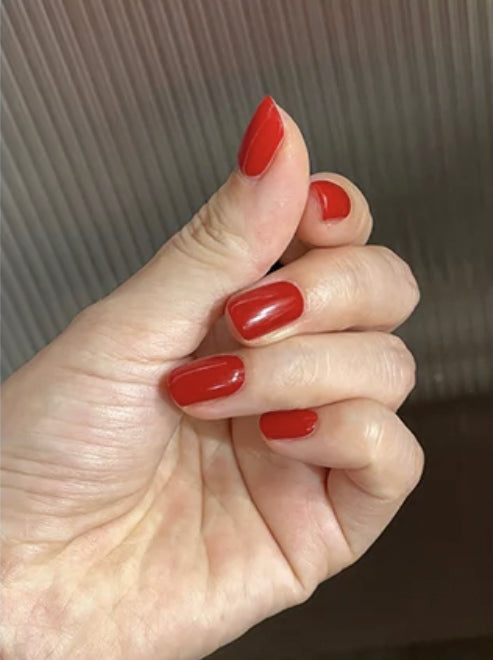 Let Her. Nail It. UV Gel Strips [Color #Audrey Red]