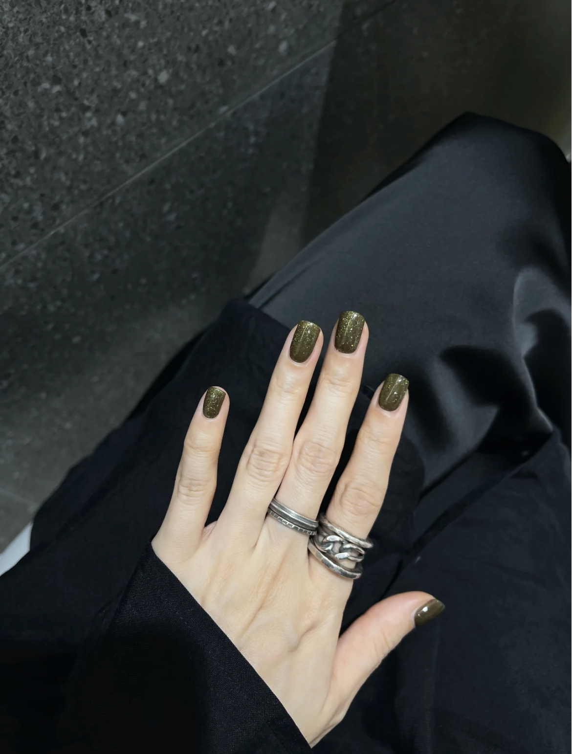 Let Her. Nail It. UV Gel Strips [Color #Cat-eyed Olive]