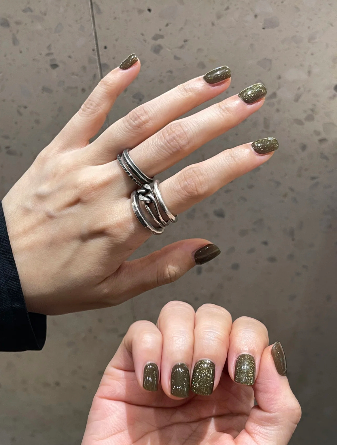 Let Her. Nail It. UV Gel Strips [Color #Cat-eyed Olive]