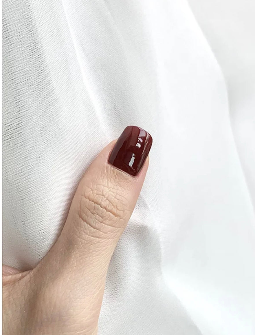 Let Her. Nail It. UV Gel Strips [Color #Red Wine]